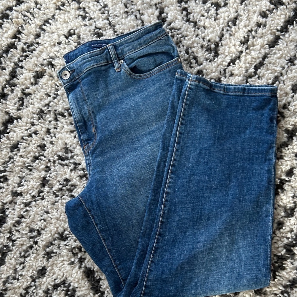 Chaps Slim Boyfriend Jeans Women’s Size 14/32 Medium Wash Denim